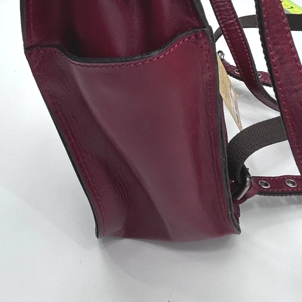Patricia Nash Jovanna Renaissance Coin Leather Backpack Oxblood NWT Artisan